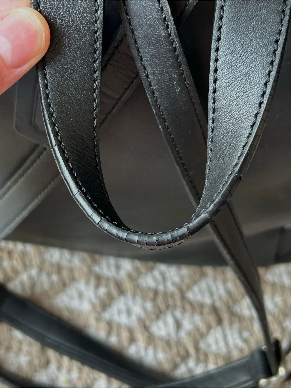 Vintage Coach Backpack Black Leather
 Y2K 9827 Hampton Legacy Excellent - Picture 6 of 12
